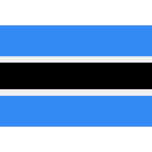 Gaborone, Botswana Flag